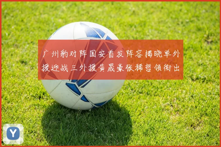 广州豹对阵国安首发阵容揭晓单外援迎战三外援黄晟豪张稀哲领衔出战